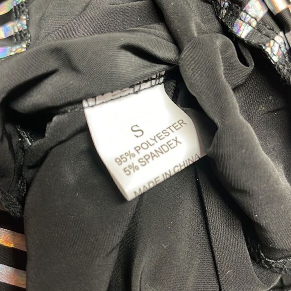 Groovy Striped Iridescent Bell Bottoms - Size S - Picture 6 of 7